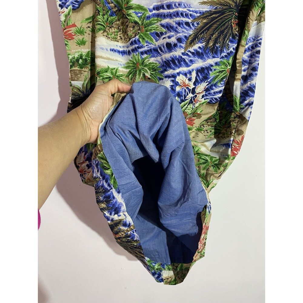 Talbots Dress L-XL? Beachy Tropical Hawaiian Vacation Office Brunch Resort - Picture 4 of 13
